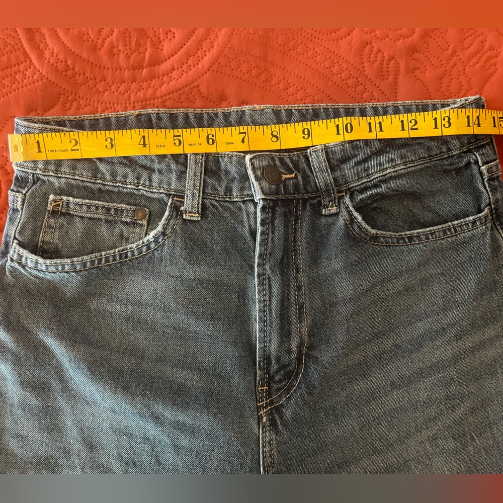 H&M &Denim Ultra High Rise Wide Leg Baggy Fit Jeans, Size 8 - Picture 8 of 11